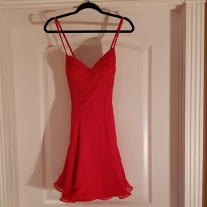 Coral Mini Skater Dress